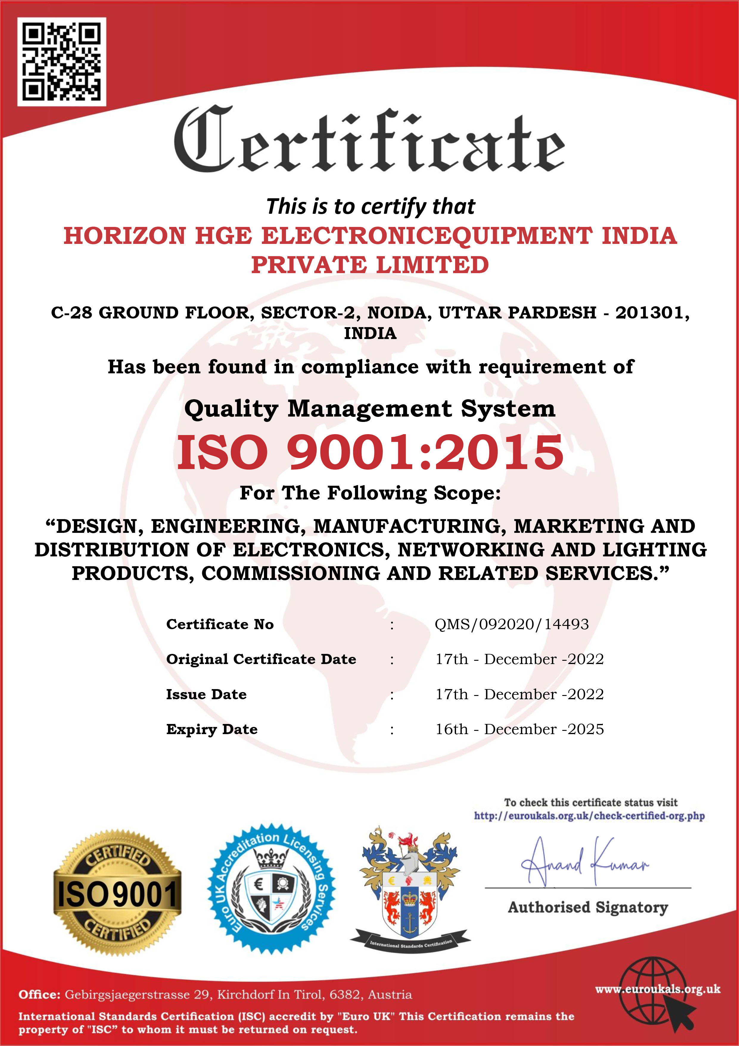 Certificate